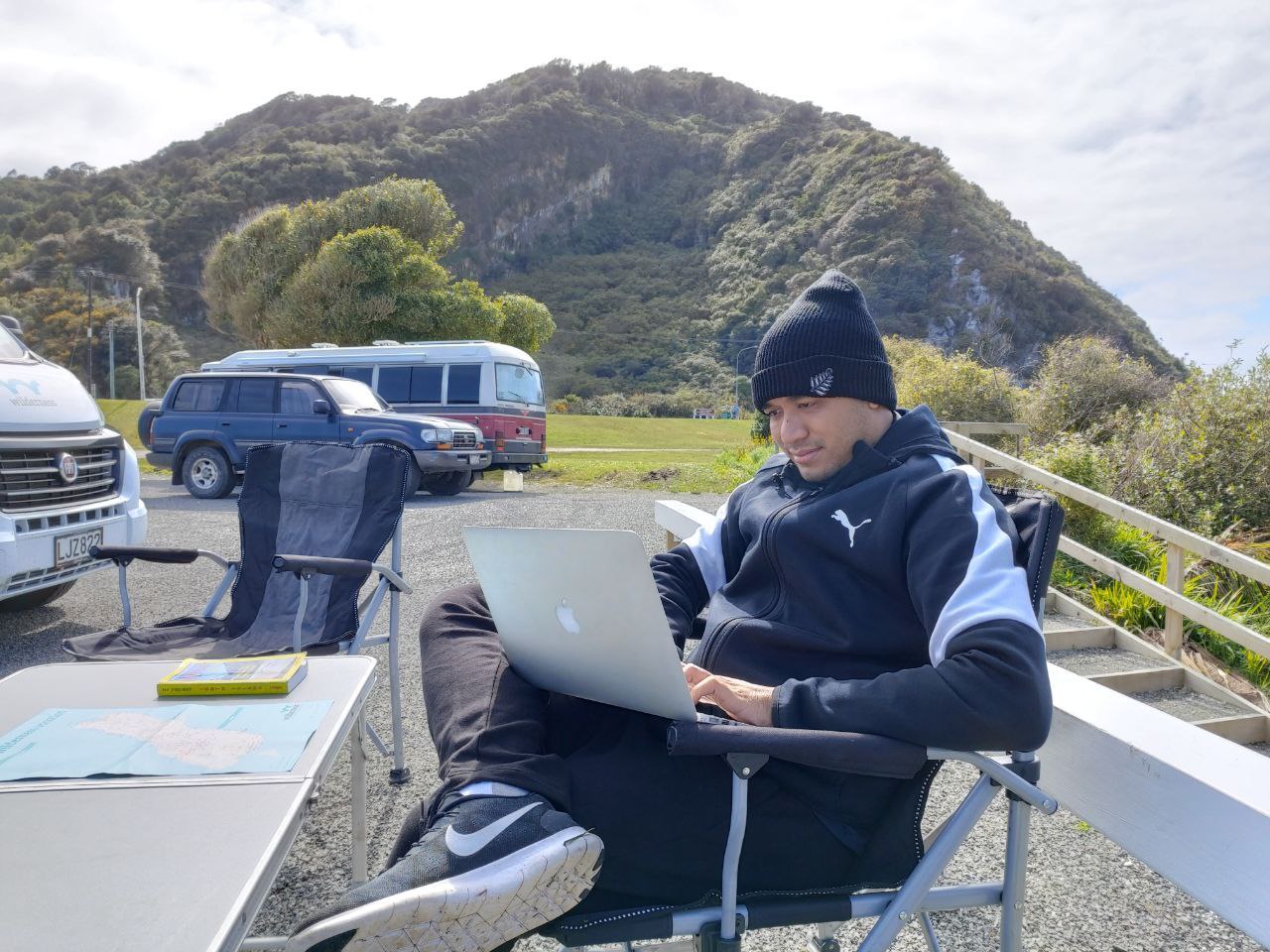 Patria working outdoors